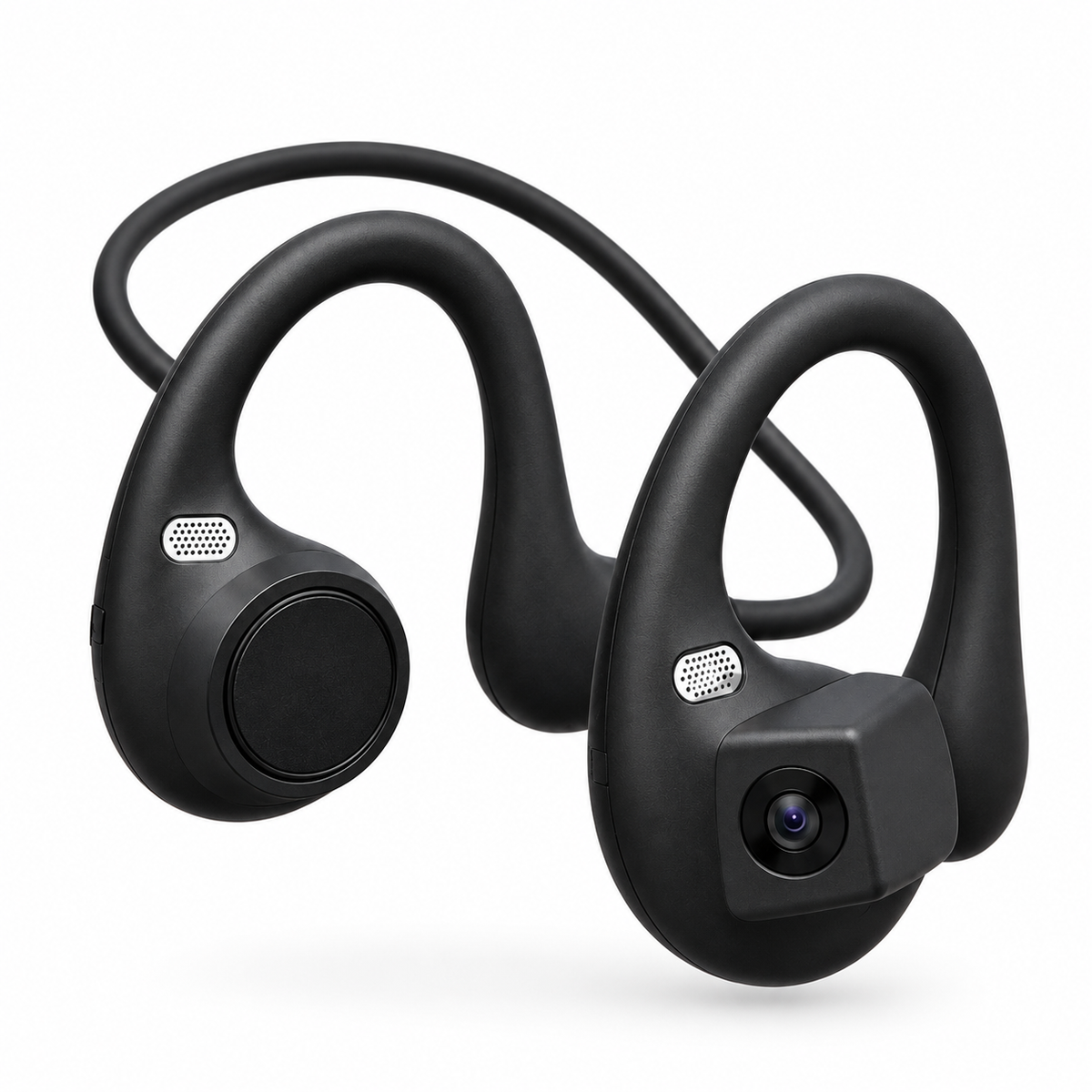 Hondo Cam POV camera earbuds in matte black